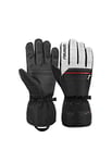 Reusch Men's Snow King Guaranteed Windproof and Extra Breathable Ski Gloves Softshell Gloves Snow Gloves Winter Gloves