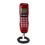 Tosuny KX-T888CID Corded Telephone with Caller ID Display, Home Office Landline Telephone with LCD Screen, Support FSK and DTMF Dual System (Equipped with UK Telephone Line)(Red)