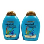 OGX Renewing Moroccan Argan Oil Shampoo + Conditioner Set 385ml x 2 Sulfate Free