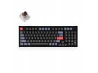 Keychron - V5 Qmk Custom Mechanical Keyboard - Klawiatura Mechaniczna Carbon Black Keychron K Pro Brown Fully Assembled Knob