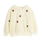 Mini Rodini Ladybugs Emb Lace Sweatshirt Offwhite |  | 92/98 cm