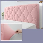 Headboard Cover Quilted Slipcover， Protector Stretch Dustproof Thickening Bed Head Cover for Beds Decorative Protectors for Headborad,Pink-200CM