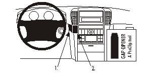 Kia Sorento 02-07, Sentrert, Brun Trepanel