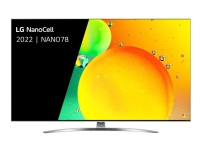 LG 55NANO786QA - 55 Diagonalklasse Nano78 Series LED-bakgrunnsbelyst LCD TV - Smart TV - ThinQ AI, webOS - 4K UHD (2160p) 3840 x 2160 - HDR - Nano Cell Display, Direct LED - tåkegrå