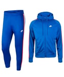 Nike Mens Tribute Poly Tracksuit In Blue - Size Large