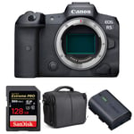Canon EOS R5 Nu + SanDisk 128GB Extreme PRO UHS-II SDXC 300 MB/s + Canon LP-E6NH + Sac