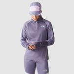 The North Face Women's 1/4 Zip Run Fleece TNF Black-Asphalt Grey (7SXL 590)