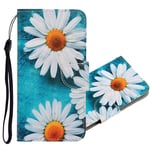 IMEIKONST Painted Case for Xiaomi Mi 10T Lite Cover, PU Leather Flip Wallet Phone Case, Magnetic Shockproof Protection Compatible with Xiaomi Mi 10T Lite. XC Chrysanthemum