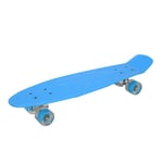 27Inch Cruiser Skateboard Plastic Deck Single Kick Trick Board for Adult Kids Beginners Girls Boys with PU Flash Wheel and ABEC-7 Bearing Highway Street Scooter (Color : D)