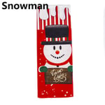 Wine Bottle Apron Cover Champagne Package Christmas Party Snowman