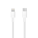 USB-C Kabel till iPhone Lightning 8-pin PD 18W - Vit - TheMobileStore Laddare & kablar