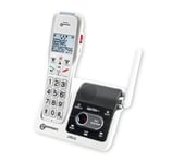 Geemarc Amplidect 595 U.L.E - Amplified Cordless Telephone with Intercom System, Answering Machine and SOS Function - Medium to Severe Hearing Loss - Hearing Aid Compatible - UK version