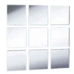 Super Cool Creations Mirror Tiles Pack of Ten - 10cmx10cm Square Tiles 3mm thick