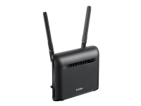 D-Link AC1200, Wi-Fi 5 (802.11ac), Dobbelbånd (2.4 GHz / 5 GHz), Ethernet/bredbåndsforbindelse, 3G, Sort, Frittstående router
