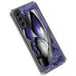 Samsung Galaxy S23 kuori -Violetti perhonen