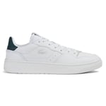 Lacoste Mens Court-Lisse 222 1 SMA Trainers - White/Dark Green - UK 9
