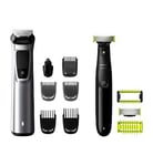 Philips Series 9000 12-in-1 Multigroom Face, Hair and Body with OneBlade MG9710/93
