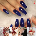 24pcs/set False Nails Fashion Fake Toe Tips Manicure Nail 2