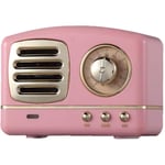 Retro Bluetooth Trådlös Högtalare med FM-radio, Liten Högtalare