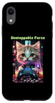 Coque pour iPhone XR Force inarrêtable : jeu de bébé chat avec boisson boba
