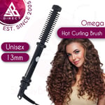 Omega Slimline Heated Brush│Hair Styling Curler│Hot Comb│TangleFree Swivel│InUK