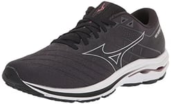 Mizuno Women's Wave Inspire 18 Running Shoe, Black-Silver, 7 UK