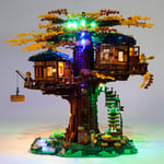 Tree House LED Light, ABS Material Decorative for 21318 Colorful Block Building LED Light Set Blocks with 1 USB Port Light Kit, NOT Include The Blocks Set