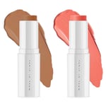 Make Up Store Superior Face Stick Duo Midnight Bronze & Soft Coral