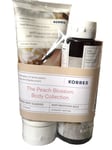 Korres Peach Blossom Body Smoothing Milk Cream Body Wash Cleanser Gift Set