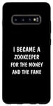 Coque pour Galaxy S10+ Gardien de zookeeper, zoologie hilarante