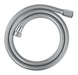 GROHE VitalioFlex Trend - Smooth Shower Hose 1.25 m (Tensile Strength 50 kg, Pressure Resistance Up to 5 Bar, Heat Resistance 70°C, Universal Connection G 1/2" x 1/2"), Chrome, 22114000