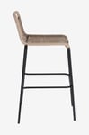 Kave Home - Barstol Lambton sitthöjd 74 cm, 4-pack - Svart