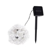 30 Lightbulb Solar Power String Light Flower Led Lamp Decoration Warm White