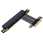 20CM Câble d'extension PCIe 3.0x4 à x16 32G/bps PCI-E 4x 16x GTX1080Ti câble de Conversion d'extension de carte RAID SSD graphique PCI Express
