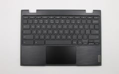 Lenovo Chromebook 100e 2nd Keyboard Palmrest US International Black 5CB0T79755
