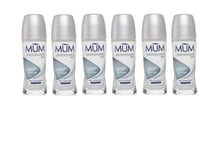 6x Mum Anti Perspirant Roll On Unperfumed Soft Deodorant 50ml Alcohol Free