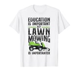 Lawn Mower Mowing Dad Father Landscaper Vintage Tractor T-Shirt