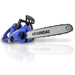 Hyundai 40V 14'' Lithium-Ion Battery Powered Cordless Chainsaw, 2.5Ah Battery & Fast Charger, Automatic Chain Lubrication, Tool-Free Chain Tensioning, 3 Year Warranty