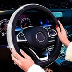 Ny Diamantläder Rattöverdrag med Bling Bling Kristaller