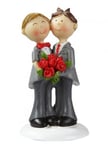 Creativ Brudpar Tårtdekoration - Samkönat äktenskap Manligt Par 9 cm