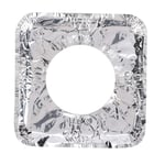Stove Liners Pad, Heat Resistance Gas Oven Covers, Aluminum Foil Material Square Cleaning Pad for Most Gas Stove Home Kitchen