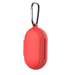 Silicone Earbuds Case Compatible with Samsung Galaxy Buds Plus Earphone Protective Cover with Keychain Wireless Earbuds Case Red