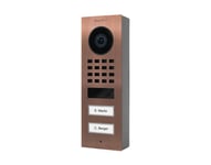 Doorbird D1102V IP dørtelefon med 2 knapper (Modell: På-vegg, Farge: Bronze-finish)