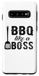 Coque pour Galaxy S10 BBQ Like A Boss - Funny Barbeque Lover