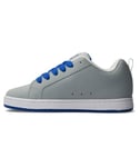 DC Shoes Homme Court Graffik Running Basket, Gris/Bleu/Blanc, 52 EU