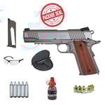 Luftvapen Paket Deal Pistol - Swiss Arms 1911 Stainless