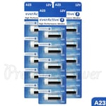 15 x everActive A23 Alkaline batteries 12V 8LR932 MN21 Alarms Remote GREAT VALUE