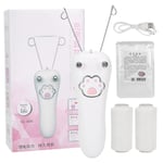 (White)USB Charging Electric Cotton Thread Epilator Facial Body Hair Remove SG5