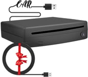 External USB CD Player for Car Portable Plugs in CD Player with Extra USB Cable!