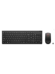 Lenovo - keyboard and mouse set - QWERTY - US with Euro symbol - black Input Device - Näppäimistö ja Hiirisetti - Yhdysvaltain englanti - Musta